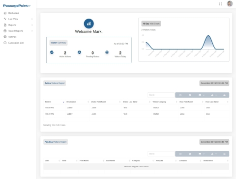 New Web Dashboard for Enhanced Analytics & Reporting Tool powered by PassagePoint
